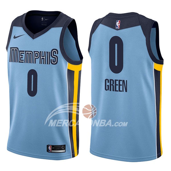 Maglia NBA Memphis Grizzlies Jamychal Green Statement 2017-18 Blu